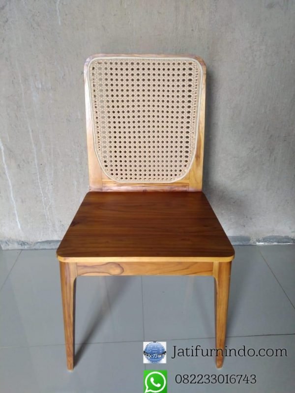 Kursi Cafe Makan Minimalis Rotan