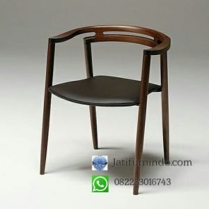 Kursi Cafe Minimalis Solid Jati Furnindo
