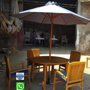 Set Kursi Cafe Meja Payung Minimalis