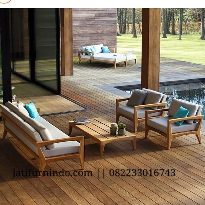 Sofa kayu jati modern deals